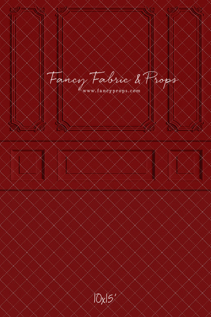 Classic Red Wainscoting Wall - With Sweep Option
