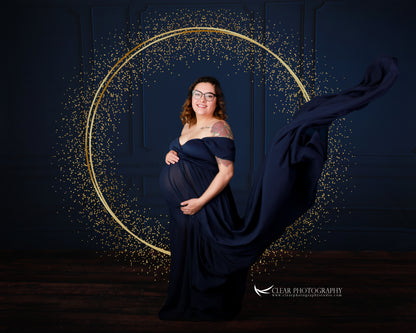 Midnight Wainscoting Wall