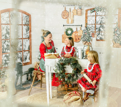 Rustic Snowy Kitchen Room