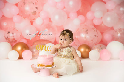 Rosegold Rouge Balloon Wall