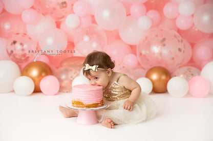 Rosegold Rouge Balloon Wall