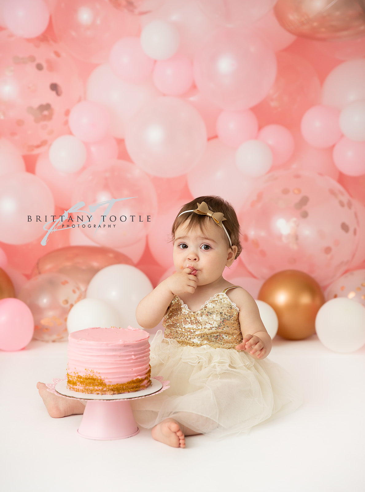 Rosegold Rouge Balloon Wall