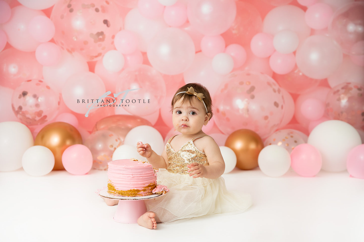 Rosegold Rouge Balloon Wall