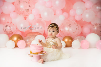 Rosegold Rouge Balloon Wall