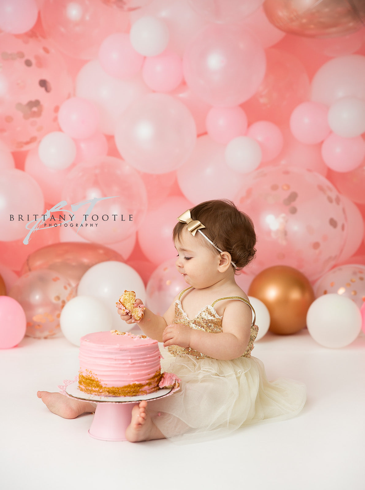 Rosegold Rouge Balloon Wall