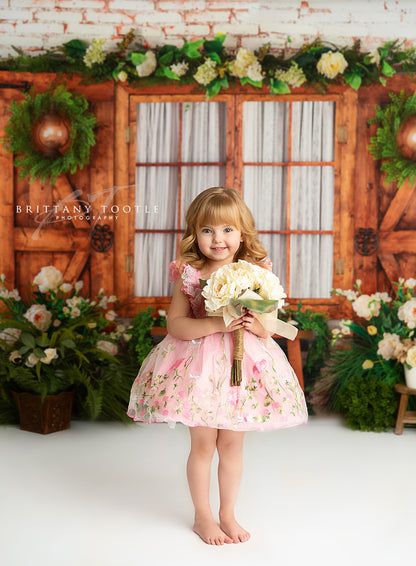 Botanical Floral Window