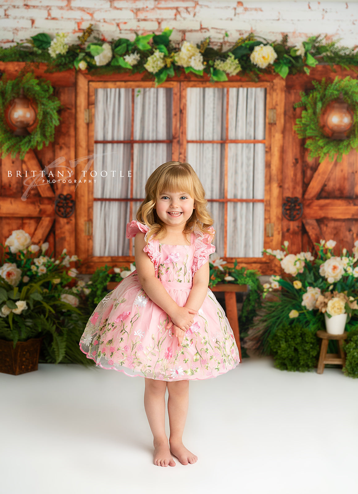 Botanical Floral Window