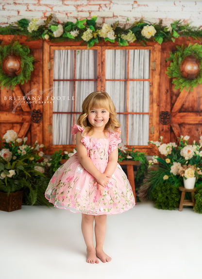 Botanical Floral Window