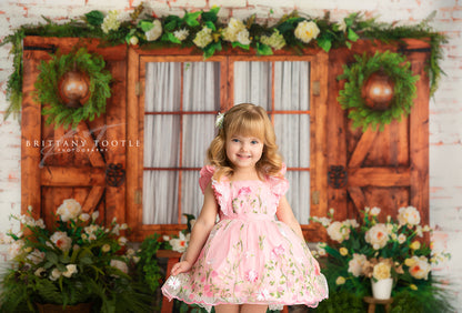 Botanical Floral Window