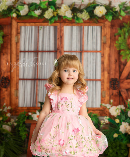 Botanical Floral Window