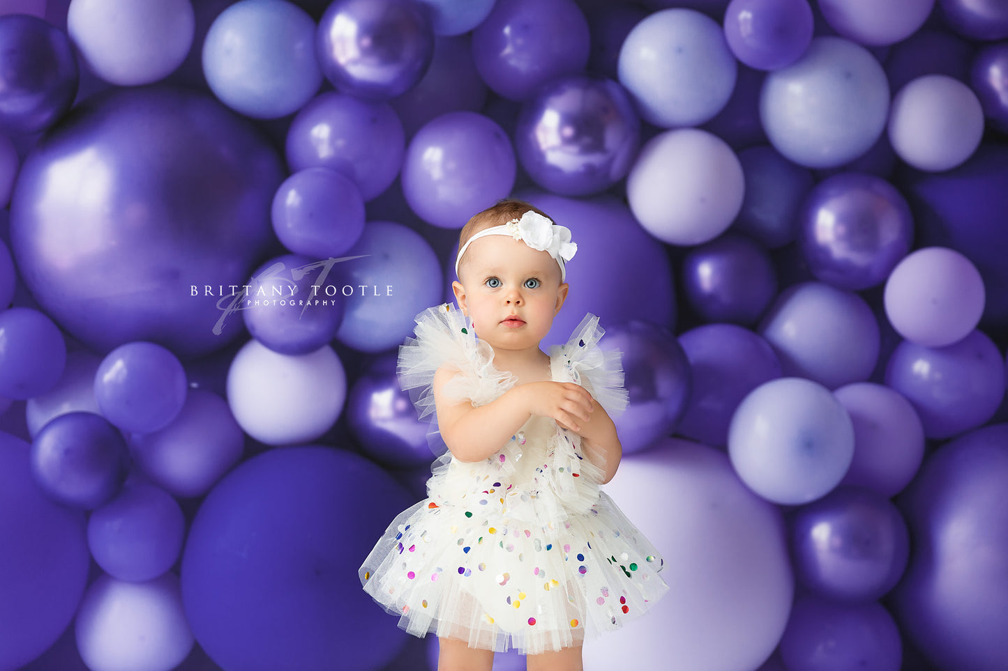 Shades of Lavender Balloon Wall