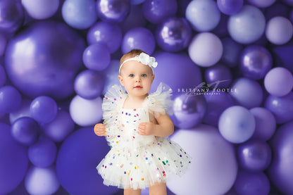 Shades of Lavender Balloon Wall