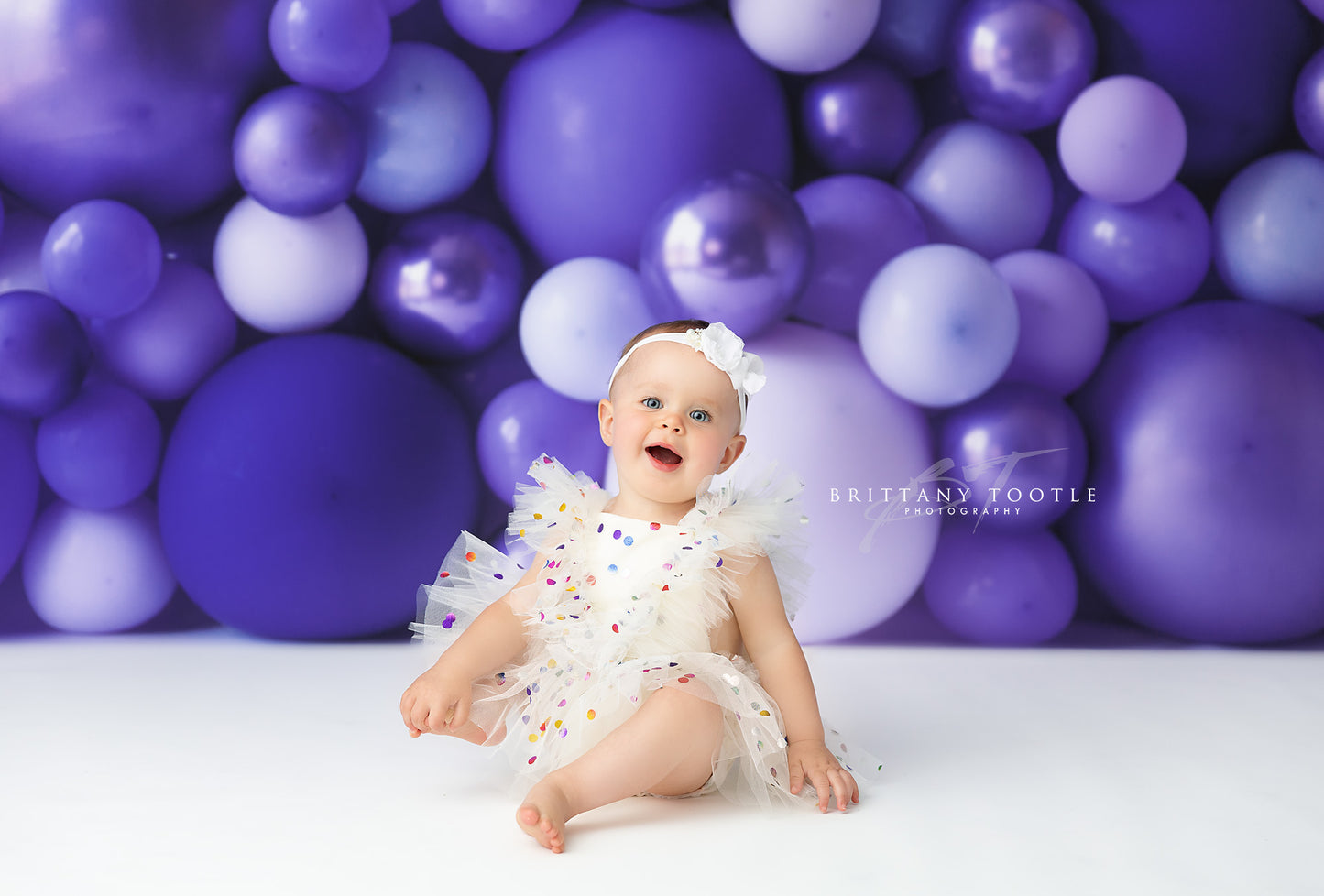 Shades of Lavender Balloon Wall