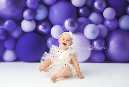 Shades of Lavender Balloon Wall