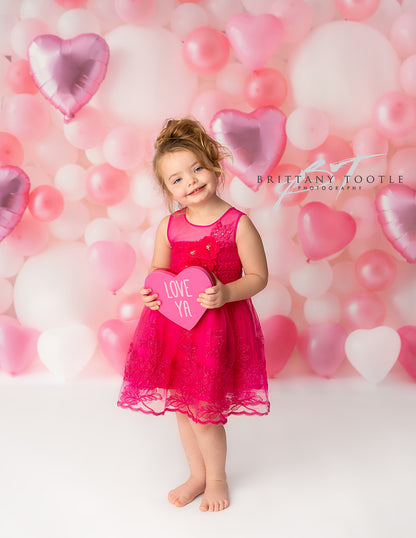 Pastel Valentine Balloon Wall