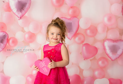 Pastel Valentine Balloon Wall