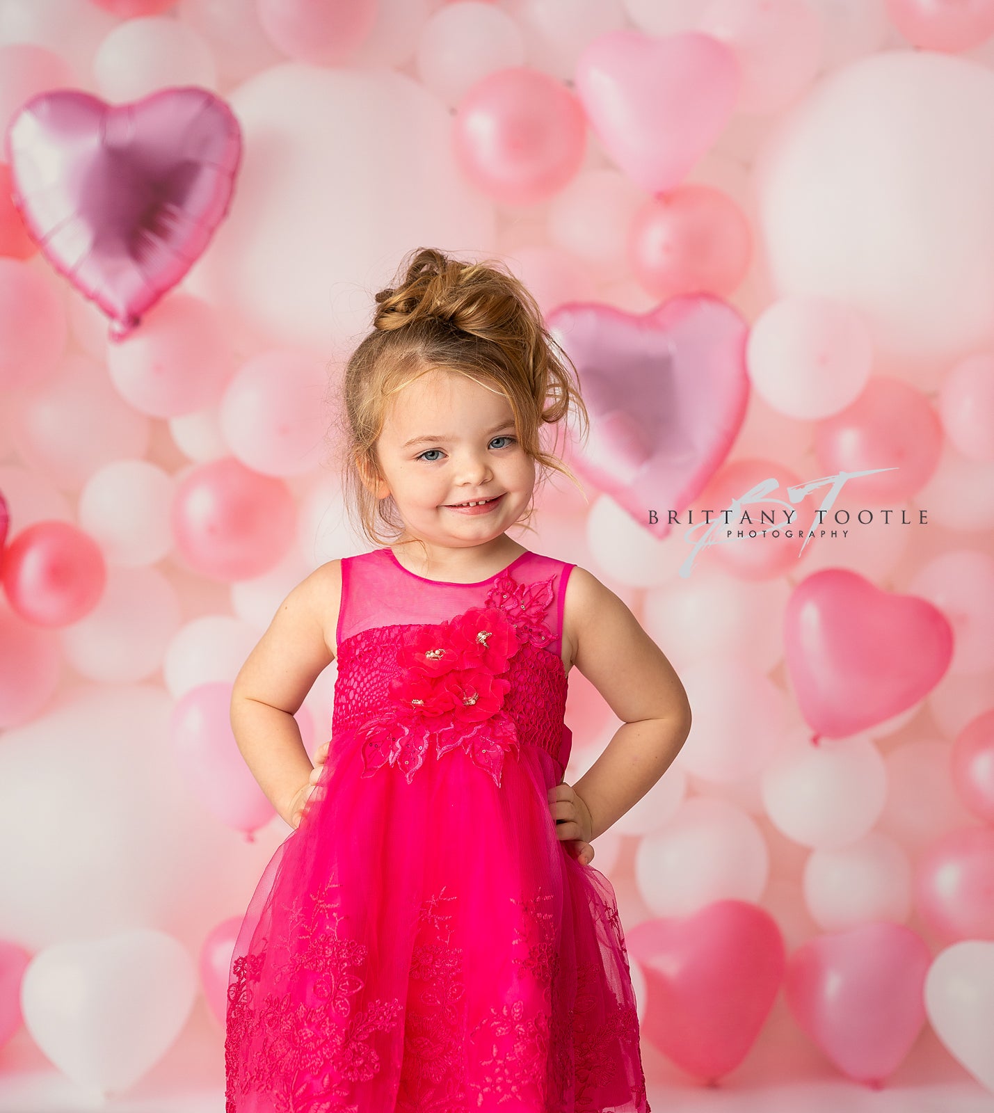 Pastel Valentine Balloon Wall