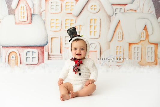 Evening Snowy Village