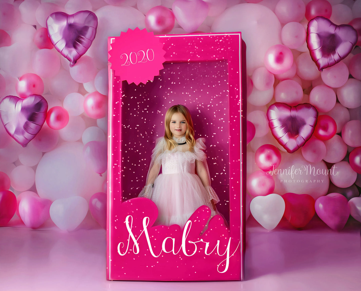 Pastel Valentine Balloon Wall