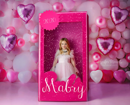 Pastel Valentine Balloon Wall