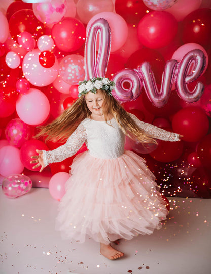 Valentine Party Balloon Wall