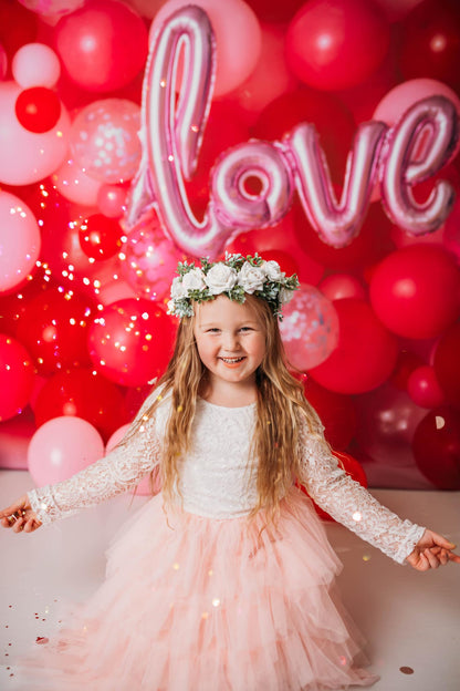 Valentine Party Balloon Wall