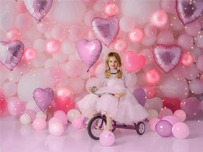 Pastel Valentine Balloon Wall