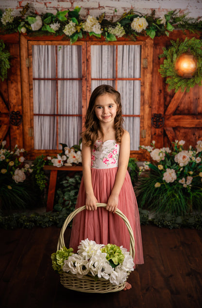 Botanical Floral Window