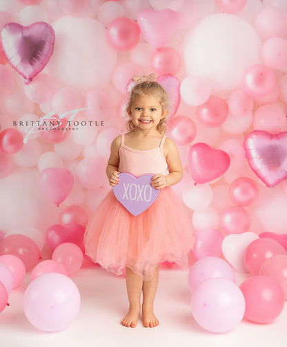 Pastel Valentine Balloon Wall