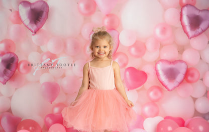 Pastel Valentine Balloon Wall