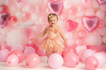 Pastel Valentine Balloon Wall