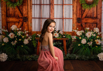 Botanical Floral Window