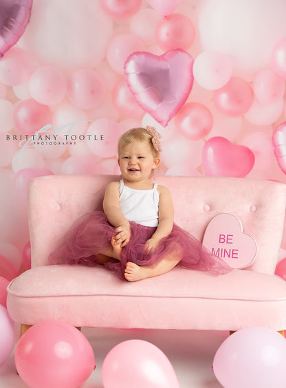 Pastel Valentine Balloon Wall