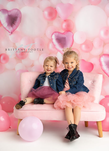 Pastel Valentine Balloon Wall