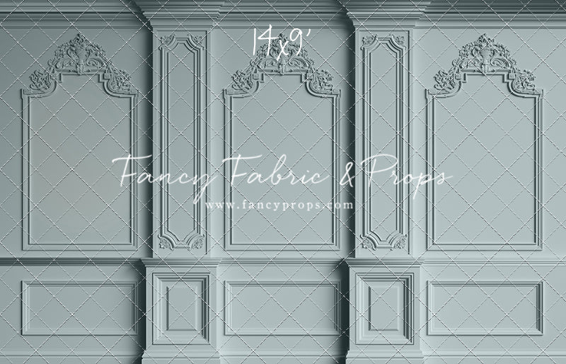 Classic Blue Victorian Wall - With Sweep Option