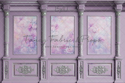 Violet Floral Victorian Wall - With Sweep Option