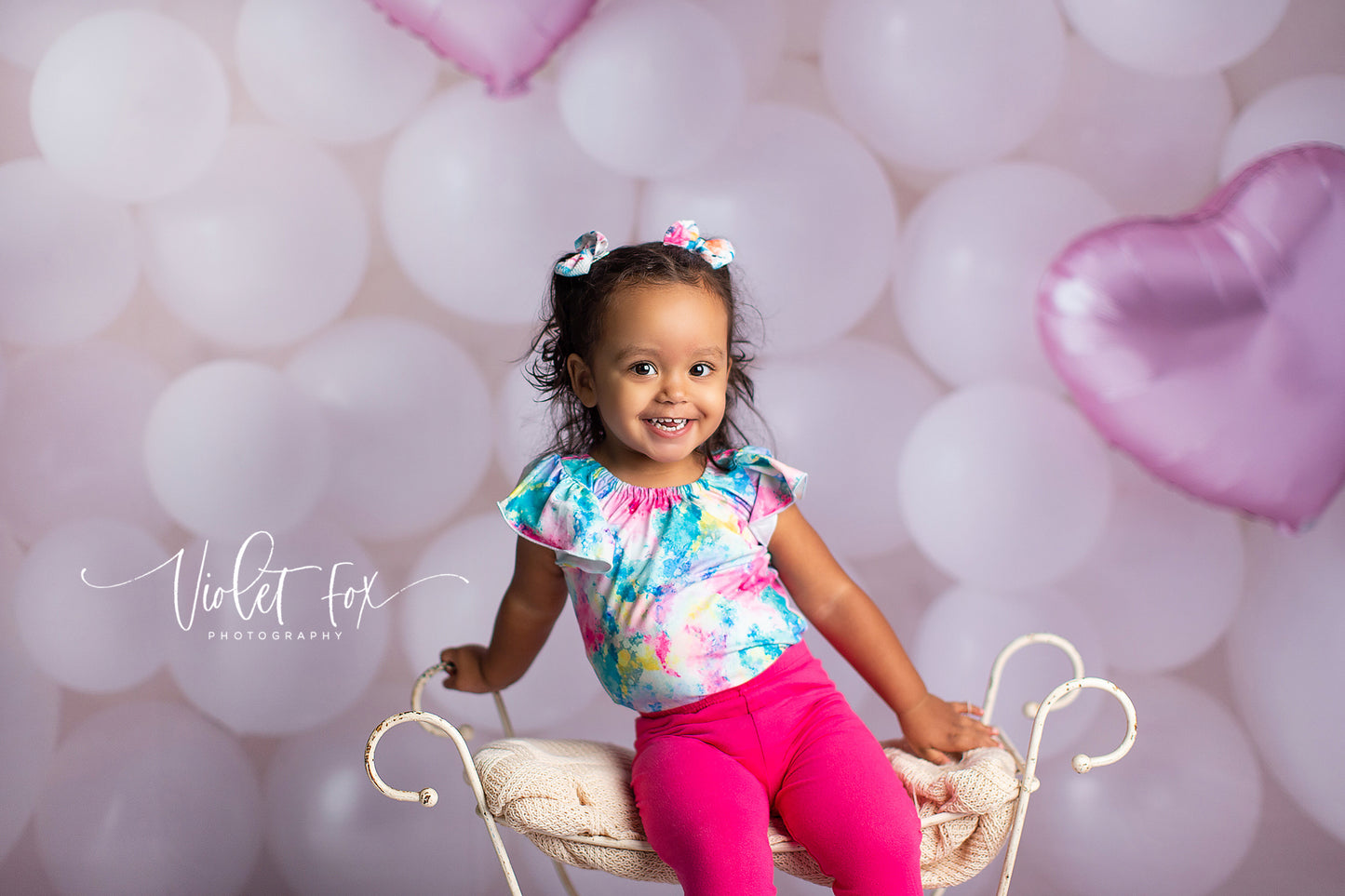 Pearl Valentine Balloon Wall