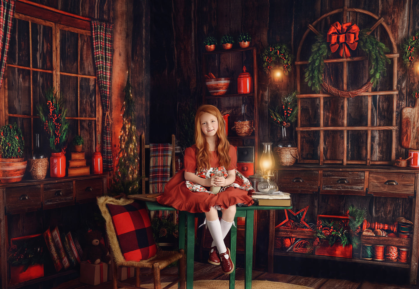 Grandma's Christmas Kitchen Room