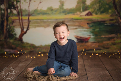 Cambridge Wood Planks Mat Floor