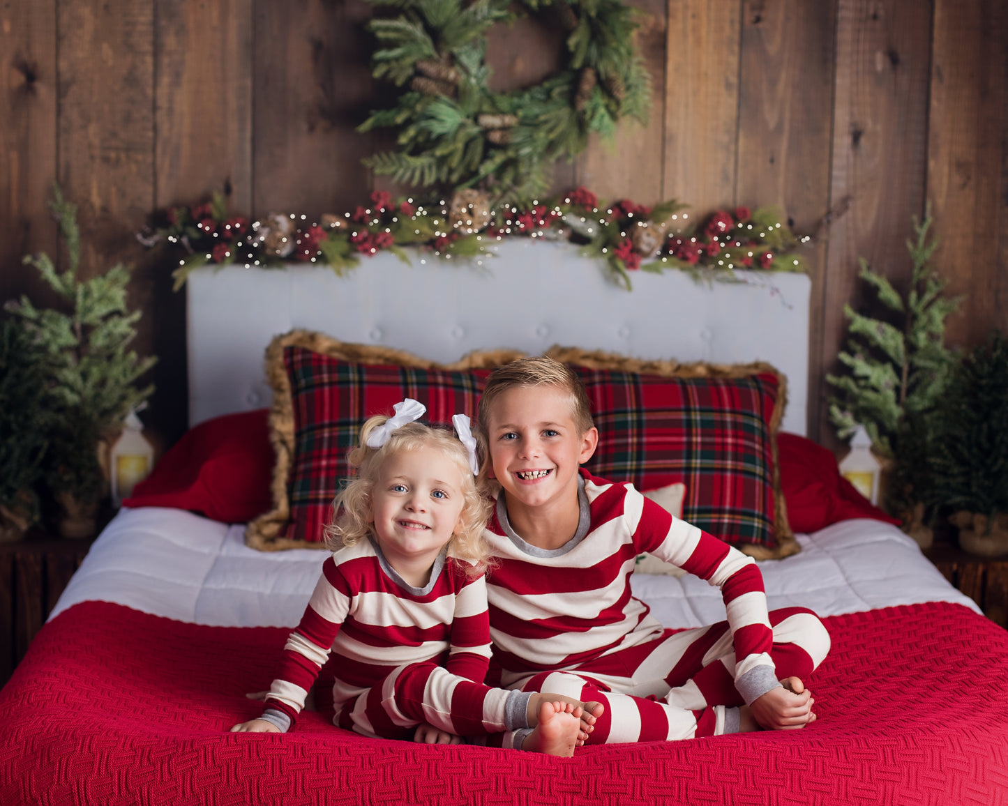 Twinkle Velvet Holiday Headboard