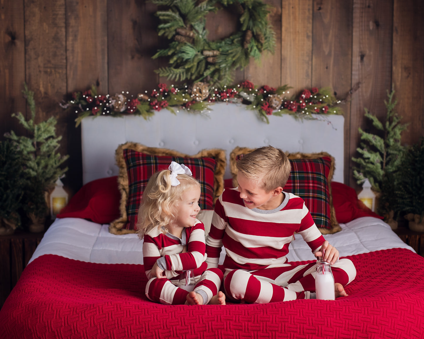 Twinkle Velvet Holiday Headboard