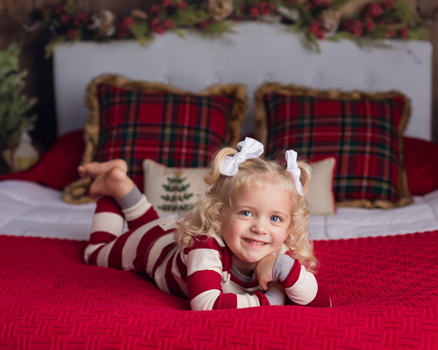 Twinkle Velvet Holiday Headboard