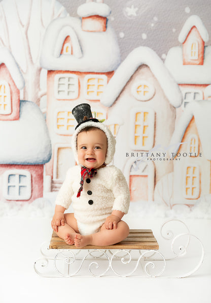 Evening Snowy Village