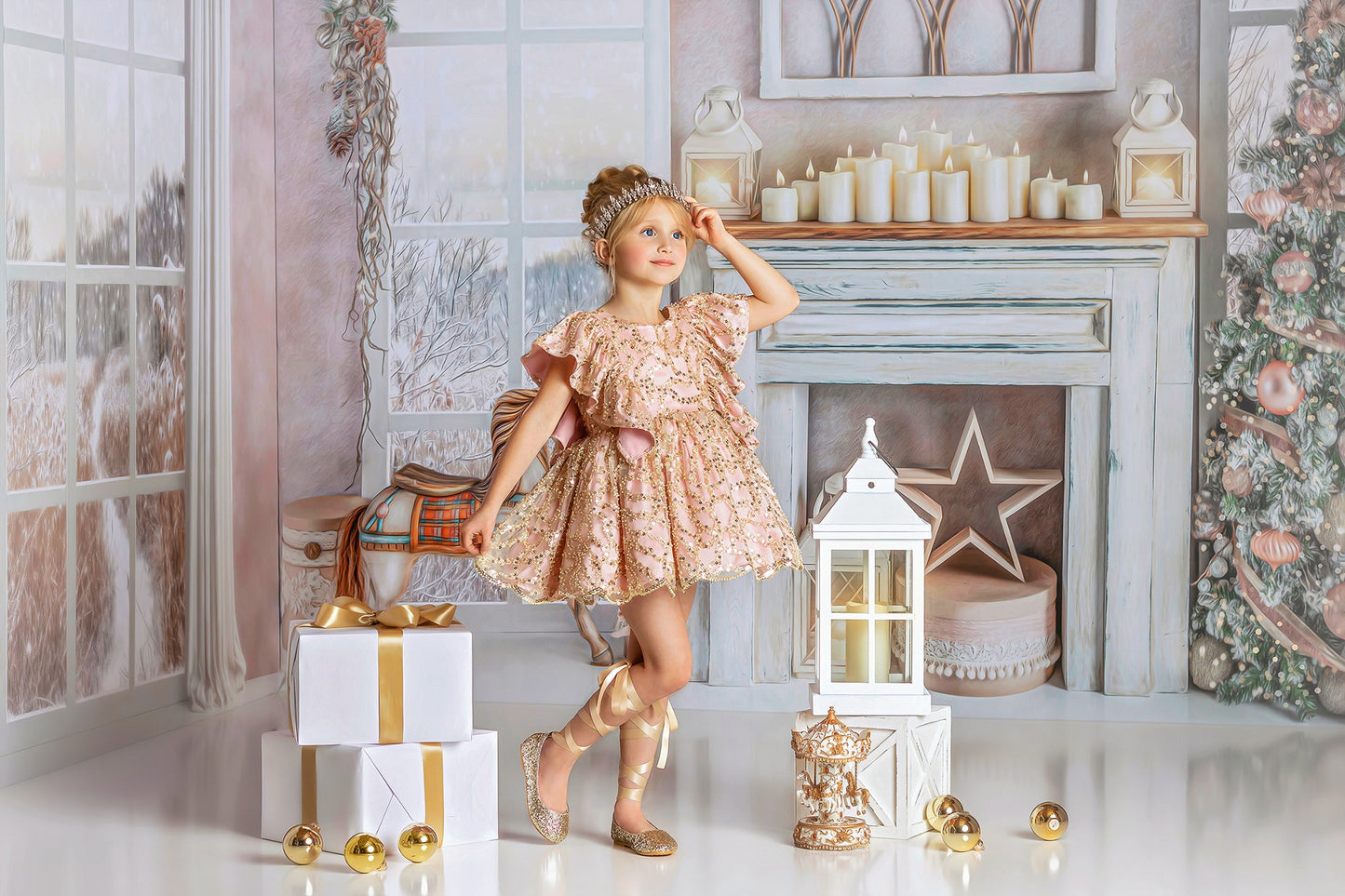 Champagne Christmas 2pc Room