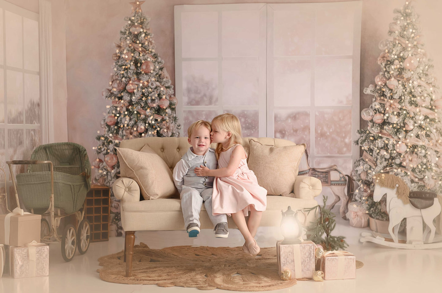 Blushing Carousel Christmas