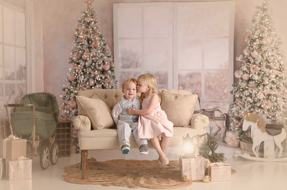 Blushing Carousel Christmas 2pc Room