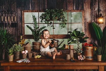 Rustic Floral Garden Shed