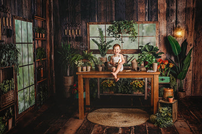 Rustic Floral Garden Shed