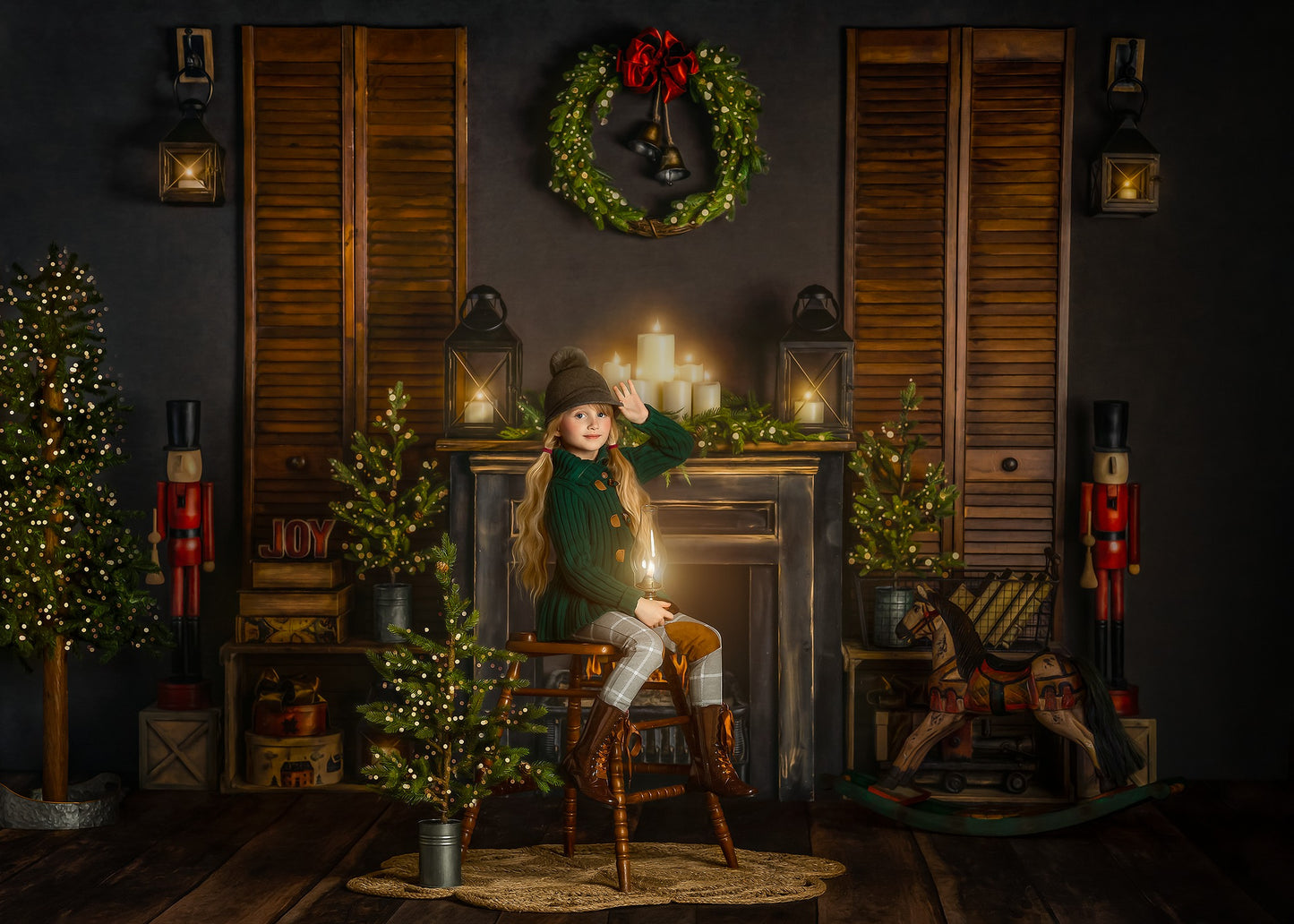 Old Fashioned Christmas Mantle