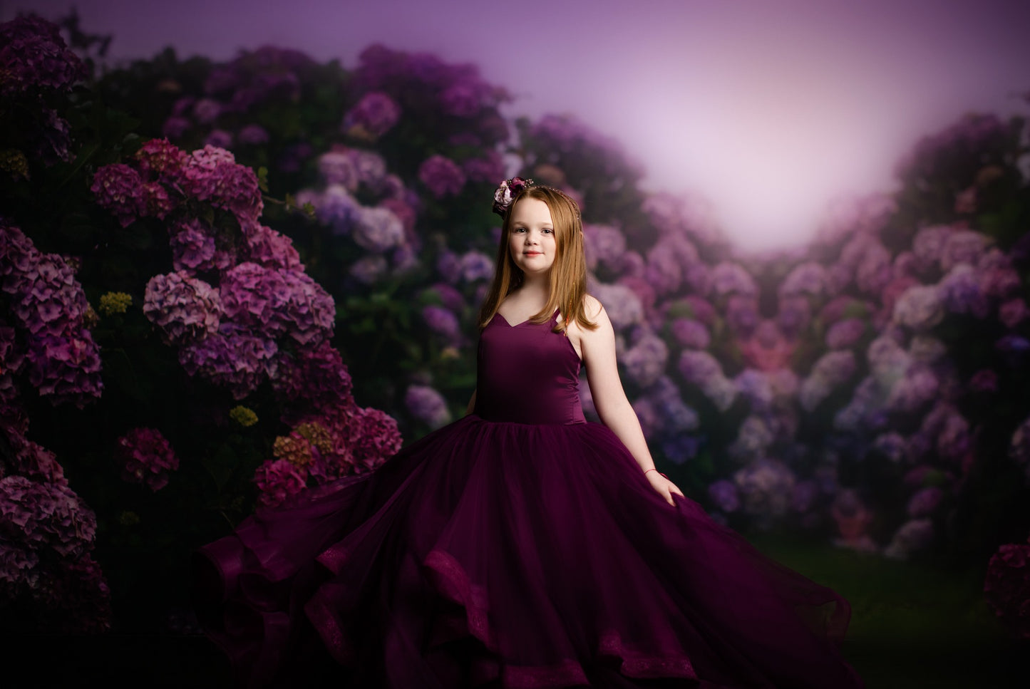 Purple Hydrangea Hollow